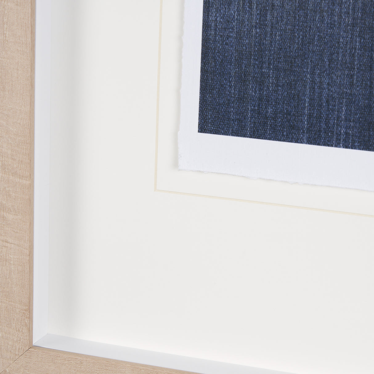 Blue Tapestry I by Mercana Studio a Hand Embelished Textured Framed Art Print Matted under Glass from Mercana - Luna Furniture