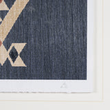 Blue Tapestry I by Mercana Studio a Hand Embelished Textured Framed Art Print Matted under Glass from Mercana - Luna Furniture