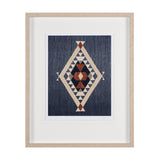 Blue Tapestry II by Mercana Studio a Hand Embelished Textured Framed Art Print Matted under Glass from Mercana - Luna Furniture