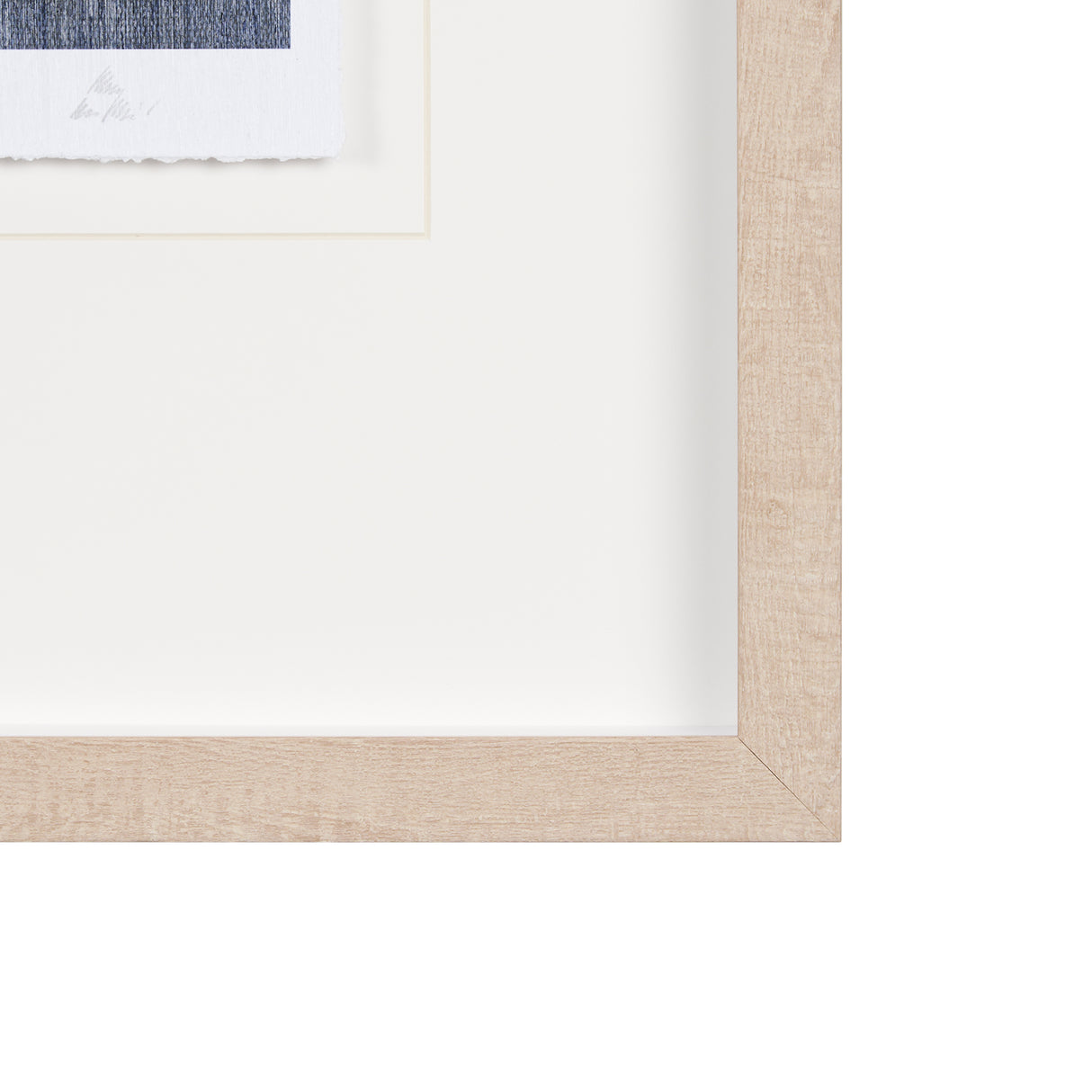Blue Tapestry II by Mercana Studio a Hand Embelished Textured Framed Art Print Matted under Glass from Mercana - Luna Furniture