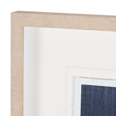 Blue Tapestry II by Mercana Studio a Hand Embelished Textured Framed Art Print Matted under Glass from Mercana - Luna Furniture