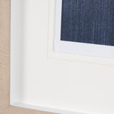 Blue Tapestry II by Mercana Studio a Hand Embelished Textured Framed Art Print Matted under Glass from Mercana - Luna Furniture