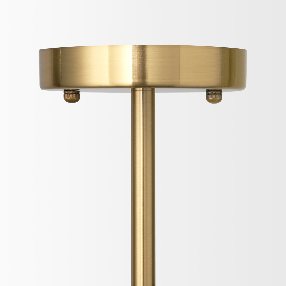 Cybill Brushed Brass w/ White Metal Shades 2-Light Chandelier from Mercana - Luna Furniture