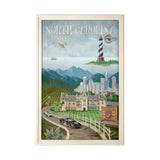 North Carolina by Mercana Studio a Framed Art Print Matted under Glass from Mercana - Luna Furniture