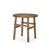 Rosie Large Brown Wood End Table from Mercana - Luna Furniture