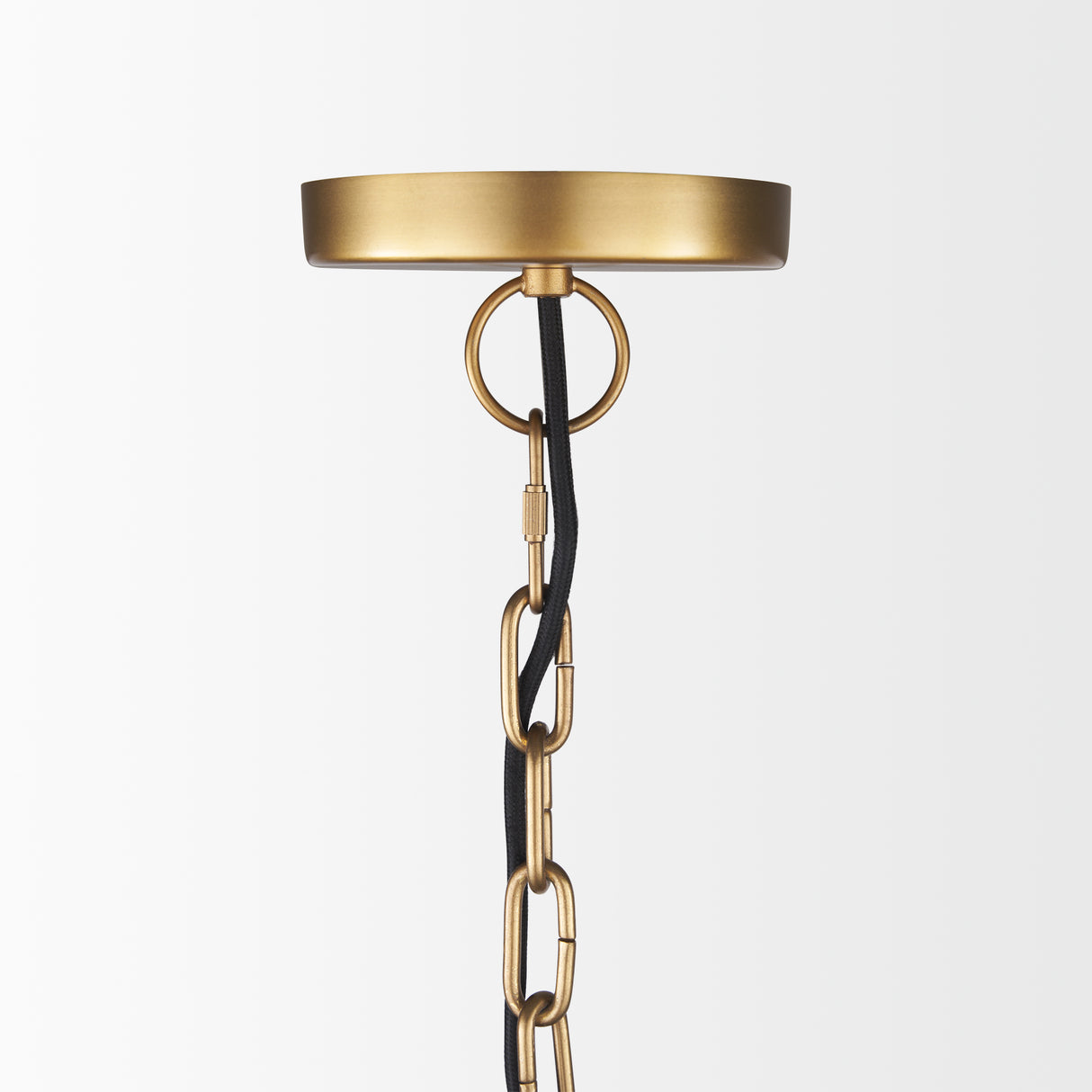 Karina 24" Round Brass-tone Hammered Metal Dome Pendant Light from Mercana - Luna Furniture
