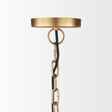 Karina 24" Round Brass-tone Hammered Metal Dome Pendant Light from Mercana - Luna Furniture