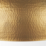 Karina 36" Round Brass-tone Hammered Metal Dome Pendant Light from Mercana - Luna Furniture