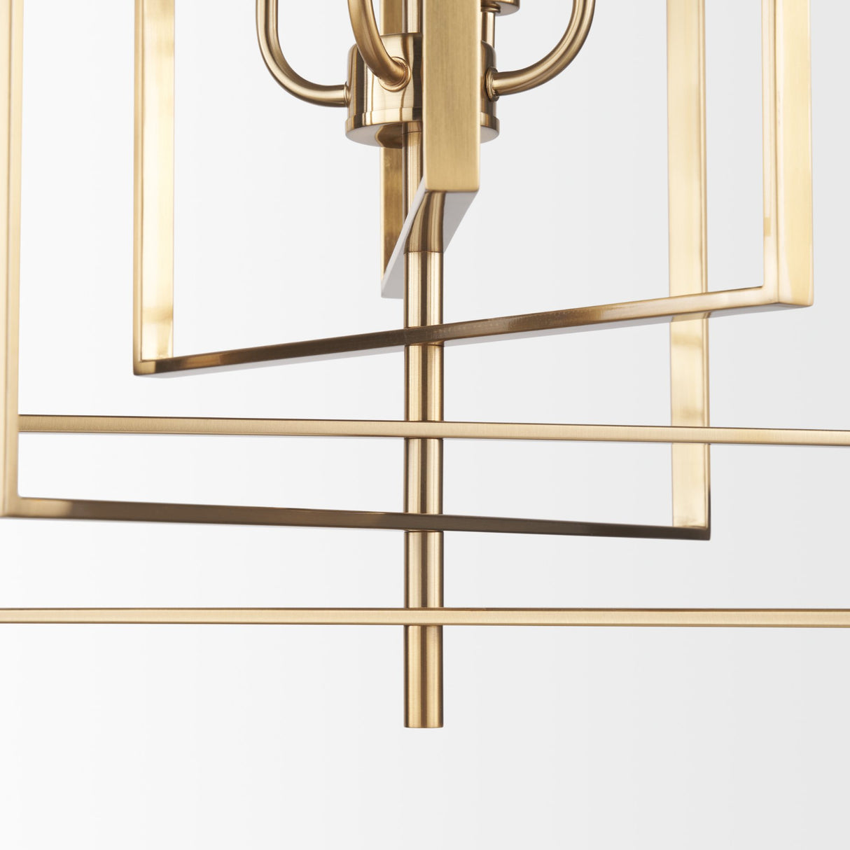 Colleen Antiqued Gold Metal 4-Light Chandelier from Mercana - Luna Furniture