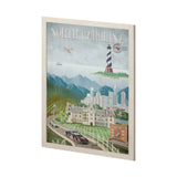 North Carolina by Mercana Studio a Hand Embellished Textured Framed Art Print from Mercana - Luna Furniture