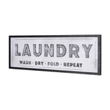 Laundry Wash by Mercana Studio a Hand Embellished Textured Framed Art Print from Mercana - Luna Furniture
