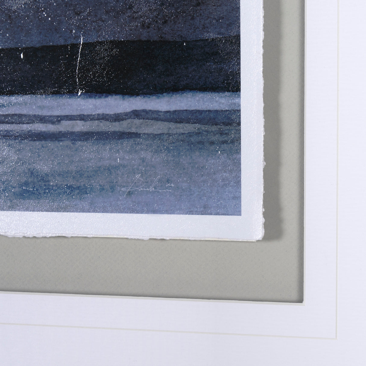 Watercolor Sketch I by Mercana Studio Hand Embelished Textured Framed Art Print Matted under Glass from Mercana - Luna Furniture