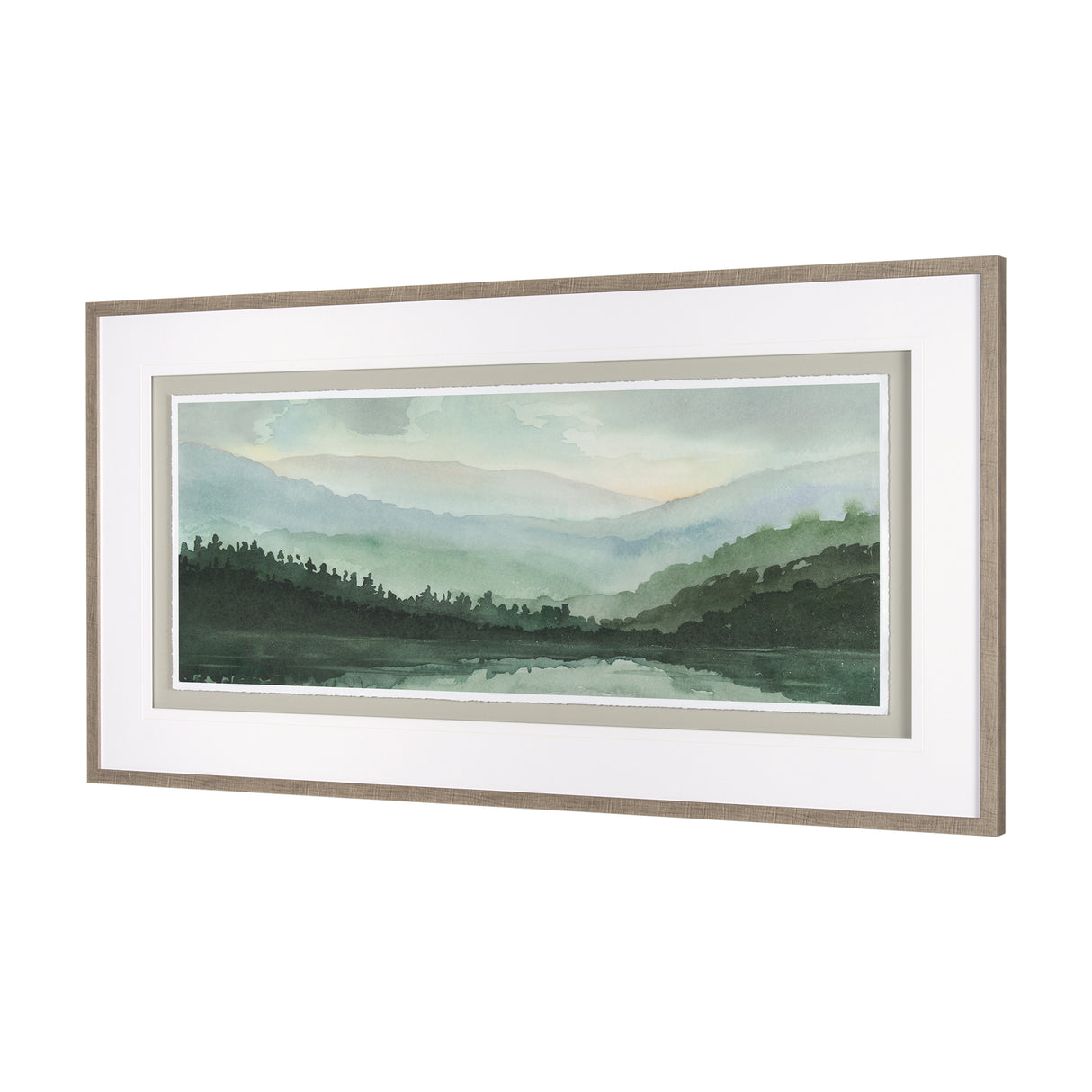 Watercolor Sketch II by Mercana Studio Hand Embellished Textured Framed Art Print Matted under Glass from Mercana - Luna Furniture
