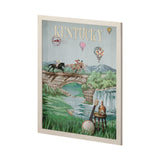 Kentucky Go USA (L) by Mercana Studio a Hand Embellished Decograph Framed Art Print from Mercana - Luna Furniture