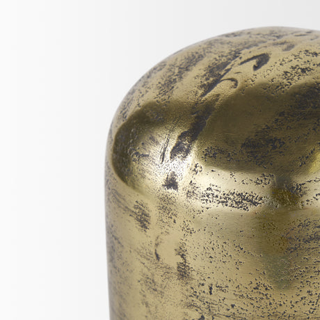 Quonset Tall Brass Finished Aluminum Metal Ornament from Mercana - Luna Furniture
