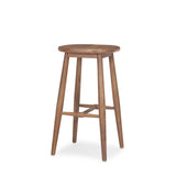Ernest Medium Brown Wood Bar Stool from Mercana - Luna Furniture