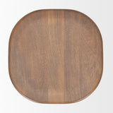 Ernest Medium Brown Wood Bar Stool from Mercana - Luna Furniture