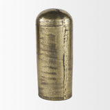 Quonset Extra Tall Brass Finished Aluminum Metal Pillar Object from Mercana - Luna Furniture