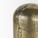 Quonset Extra Tall Brass Finished Aluminum Metal Pillar Object from Mercana - Luna Furniture