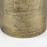 Quonset Extra Tall Brass Finished Aluminum Metal Pillar Object from Mercana - Luna Furniture