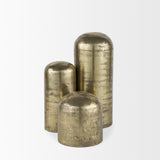 Quonset Extra Tall Brass Finished Aluminum Metal Pillar Object from Mercana - Luna Furniture