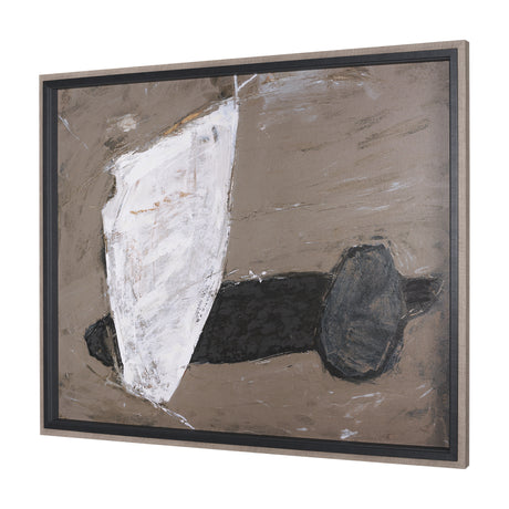 Shaped & Balance I by Mercana Studio a Hand Embellished Textured Framed Art Print from Mercana - Luna Furniture