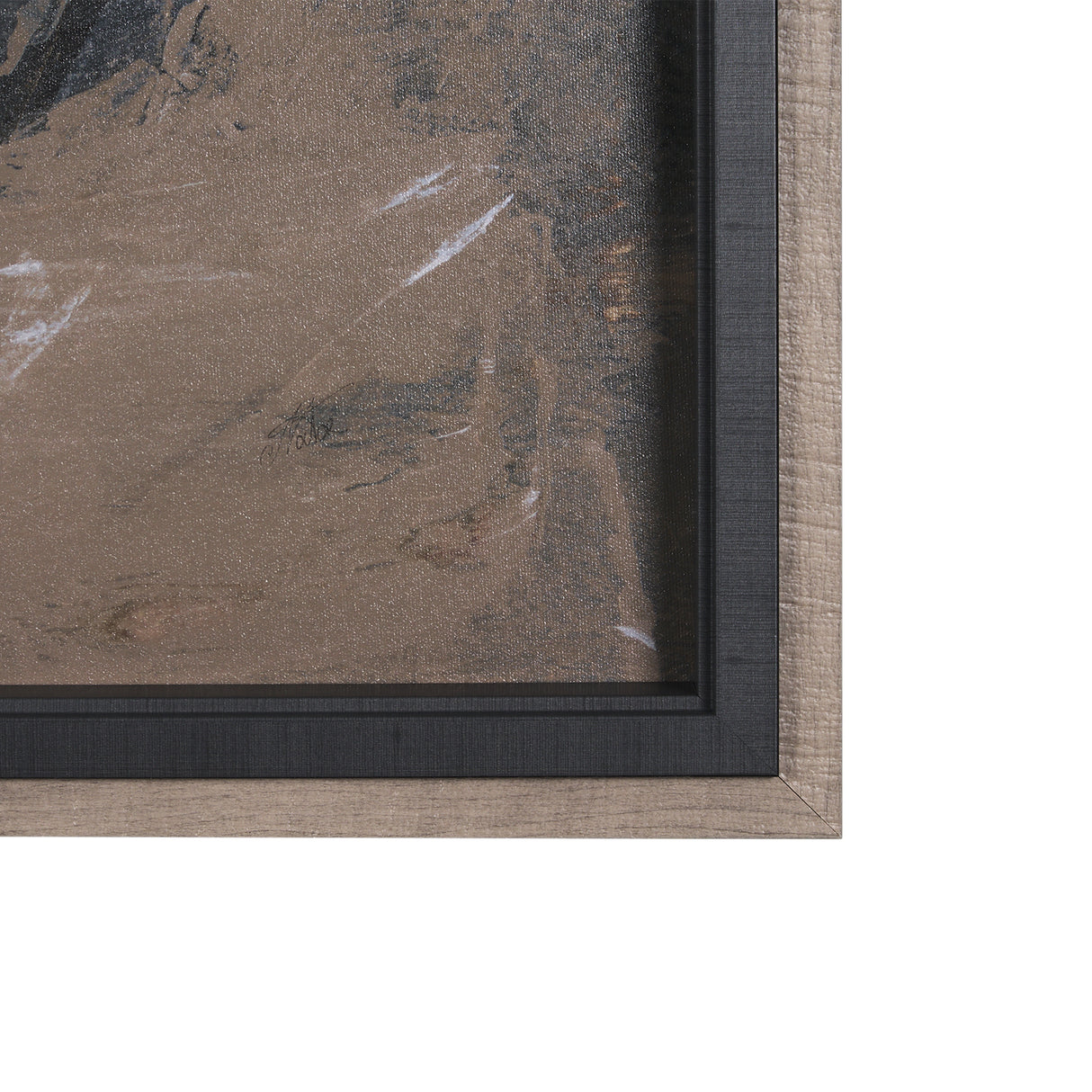 Shaped & Balance I by Mercana Studio a Hand Embellished Textured Framed Art Print from Mercana - Luna Furniture