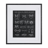 Equestrian Riding I BW by Mercana Studio Hand Embellished Framed Art Print Matted under Glass from Mercana - Luna Furniture