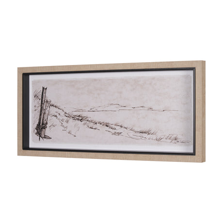 On the Shore I by Mercana Studio a Hand Embellished Textured Framed Art Print from Mercana - Luna Furniture