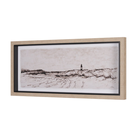 On the Shore II by Mercana Studio a Hand Embellished Textured Framed Art Print from Mercana - Luna Furniture