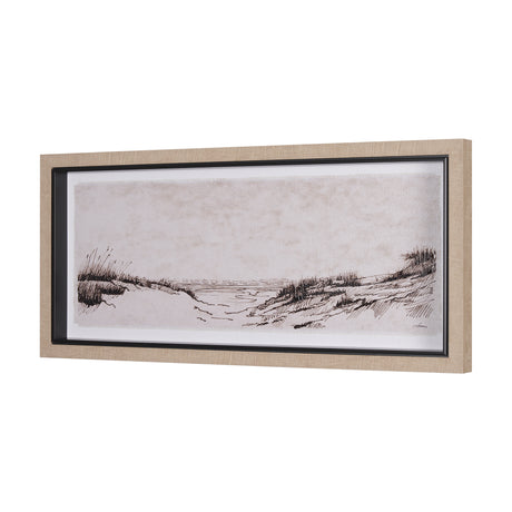 On the Shore III by Mercana Studio a Hand Embellished Textured Framed Art Print from Mercana - Luna Furniture
