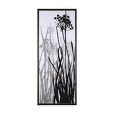 Floral Silhouette I by Mercana Studio a Hand Embellished Textured Framed Canvas from Mercana - Luna Furniture