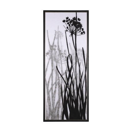 Floral Silhouette I by Mercana Studio a Hand Embellished Textured Framed Canvas from Mercana - Luna Furniture