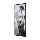 Floral Silhouette I by Mercana Studio a Hand Embellished Textured Framed Canvas from Mercana - Luna Furniture