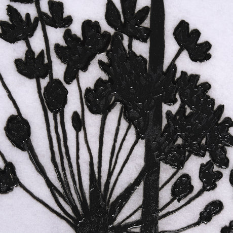 Floral Silhouette I by Mercana Studio a Hand Embellished Textured Framed Canvas from Mercana - Luna Furniture