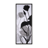 Floral Silhouette III by Mercana Studio a Hand Embellished Textured Framed Canvas from Mercana - Luna Furniture