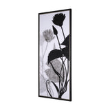 Floral Silhouette III by Mercana Studio a Hand Embellished Textured Framed Canvas from Mercana - Luna Furniture
