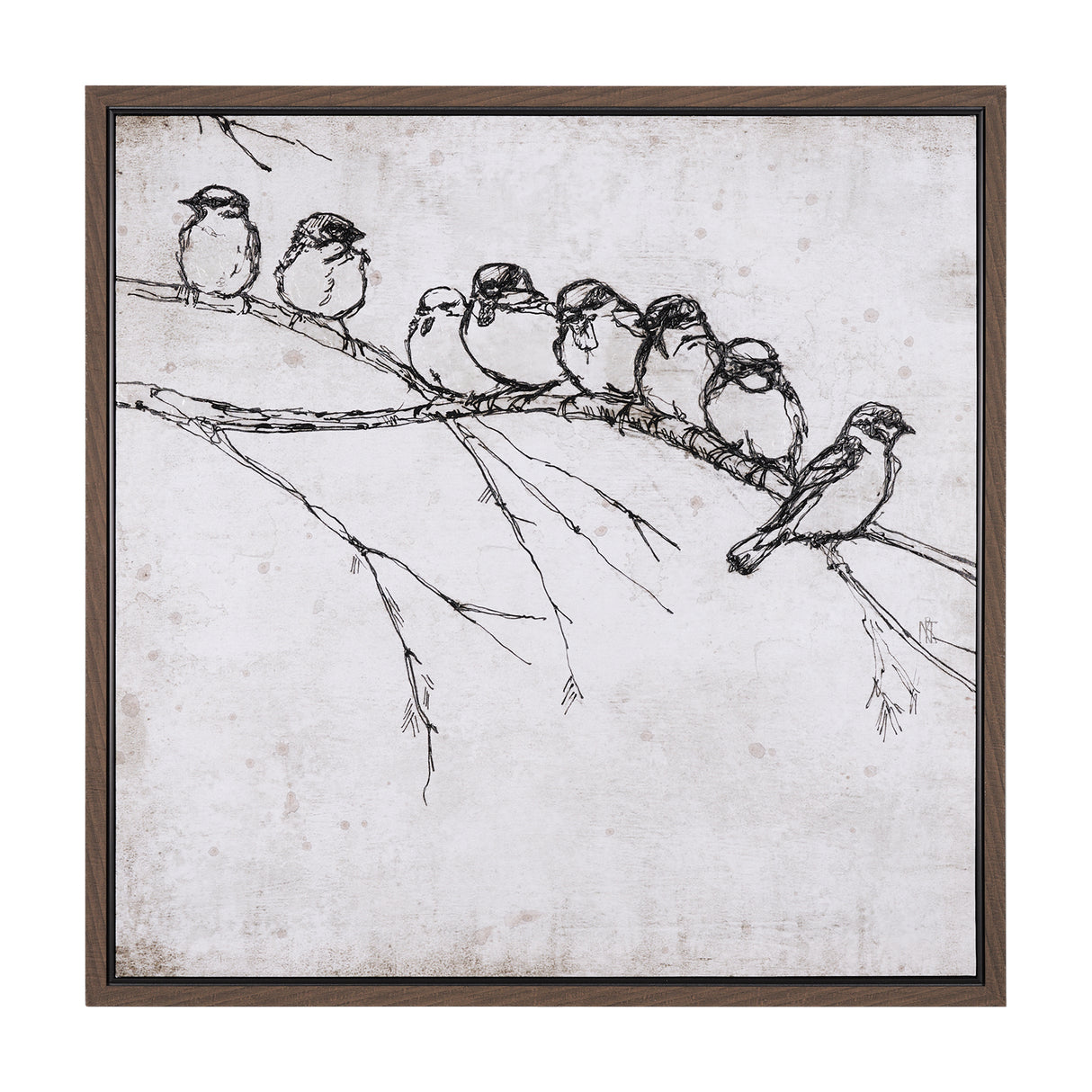 Waiting for spring I by Mercana Studio a Hand Embellished Textured Framed Canvas from Mercana - Luna Furniture