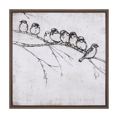 Waiting for spring I by Mercana Studio a Hand Embellished Textured Framed Canvas from Mercana - Luna Furniture