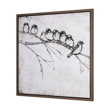 Waiting for spring I by Mercana Studio a Hand Embellished Textured Framed Canvas from Mercana - Luna Furniture