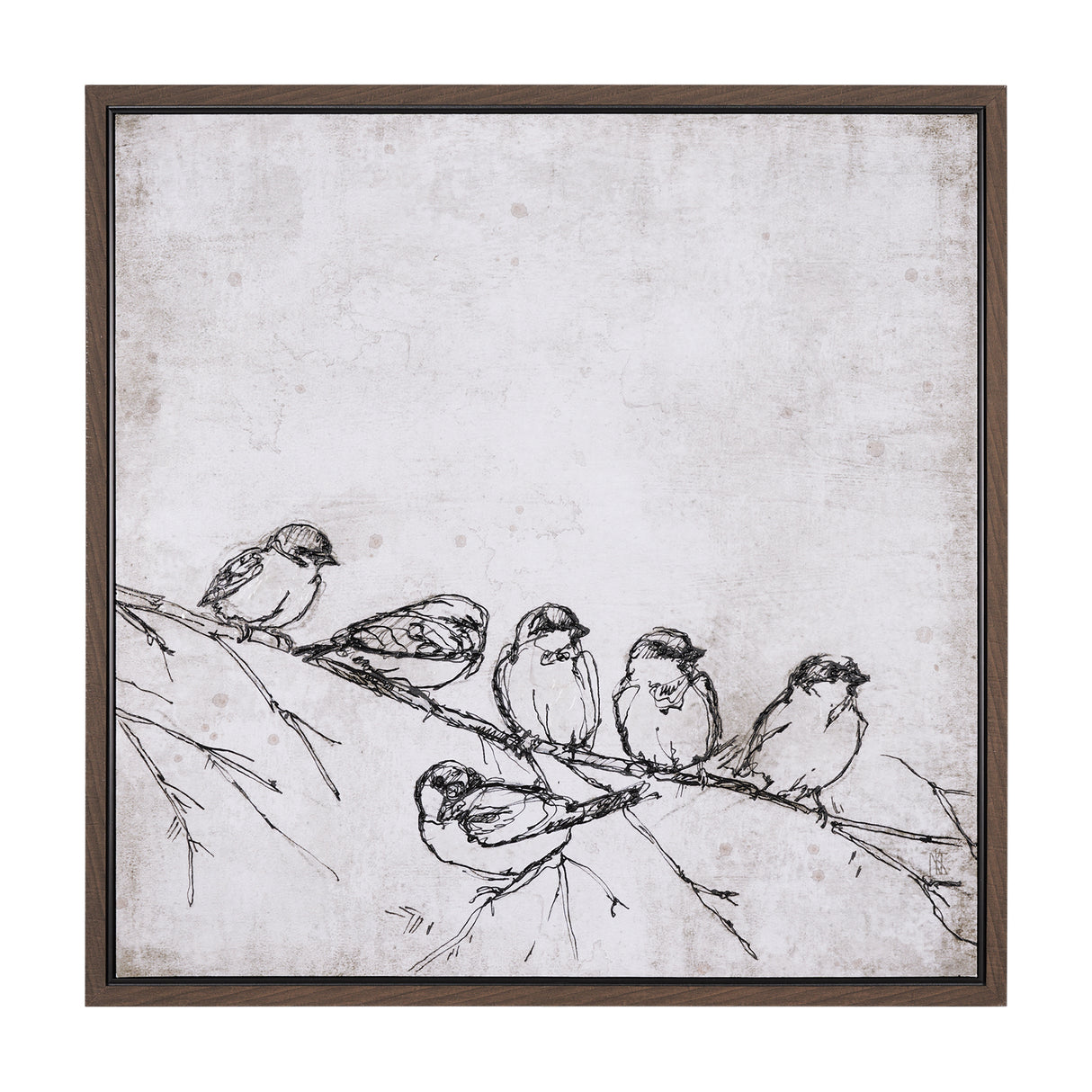 Waiting for spring II by Mercana Studio a Hand Embellished Textured Framed Canvas from Mercana - Luna Furniture