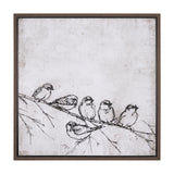 Waiting for spring II by Mercana Studio a Hand Embellished Textured Framed Canvas from Mercana - Luna Furniture