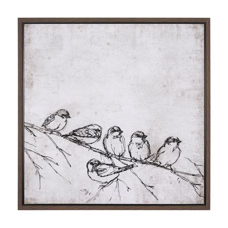Waiting for spring II by Mercana Studio a Hand Embellished Textured Framed Canvas from Mercana - Luna Furniture