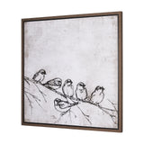 Waiting for spring II by Mercana Studio a Hand Embellished Textured Framed Canvas from Mercana - Luna Furniture