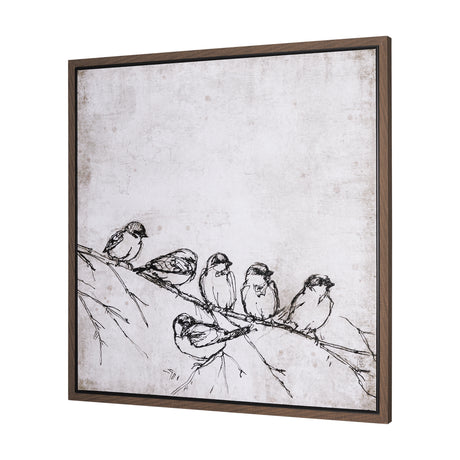 Waiting for spring II by Mercana Studio a Hand Embellished Textured Framed Canvas from Mercana - Luna Furniture