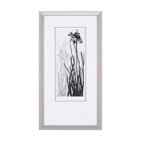 Floral Silhouette I by Mercana Studio Hand Embellished Textured Framed Art Print Matted under Glass from Mercana - Luna Furniture