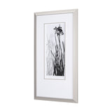 Floral Silhouette I by Mercana Studio Hand Embellished Textured Framed Art Print Matted under Glass from Mercana - Luna Furniture