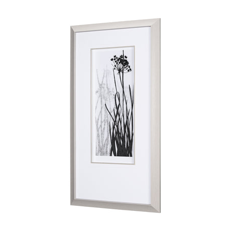 Floral Silhouette I by Mercana Studio Hand Embellished Textured Framed Art Print Matted under Glass from Mercana - Luna Furniture