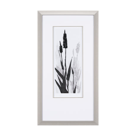 Floral Silhouette II by Mercana Studio Hand Embellished Textured Framed Art Print Matted under Glass from Mercana - Luna Furniture