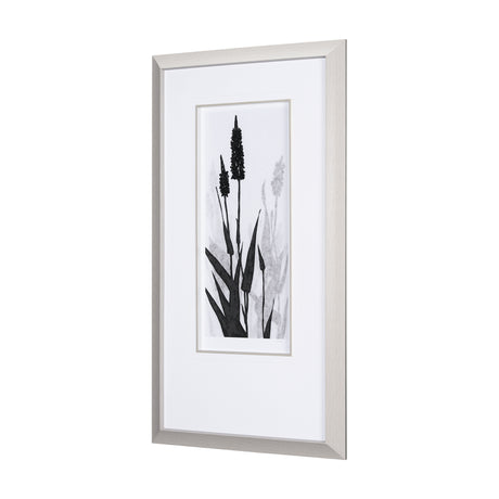 Floral Silhouette II by Mercana Studio Hand Embellished Textured Framed Art Print Matted under Glass from Mercana - Luna Furniture